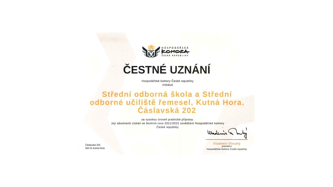 Titulka Uznáni Hk | SOS a SOU KH