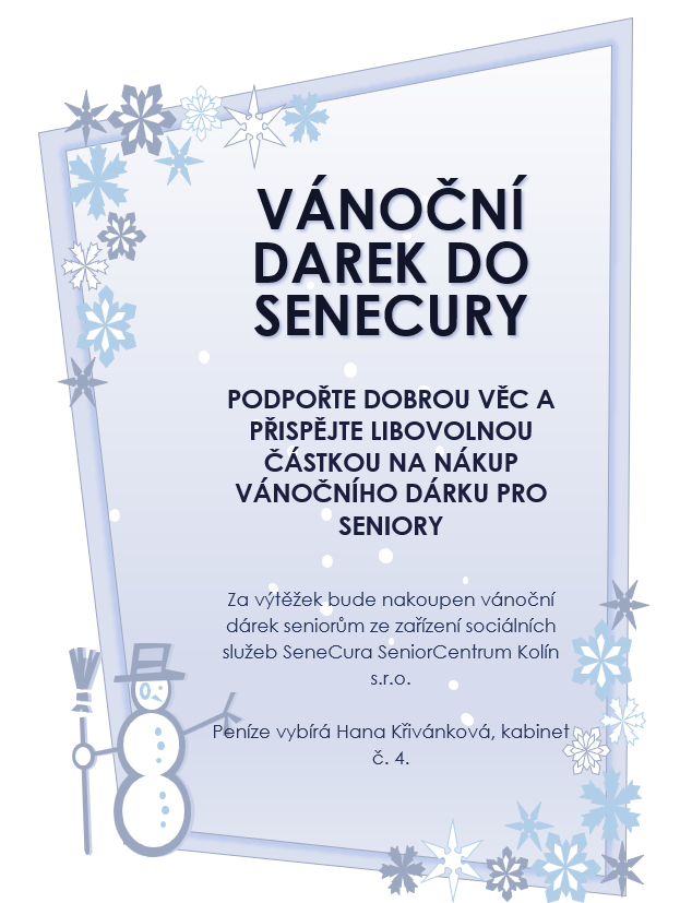 Vánoční Dárek Senecury | SOS a SOU KH